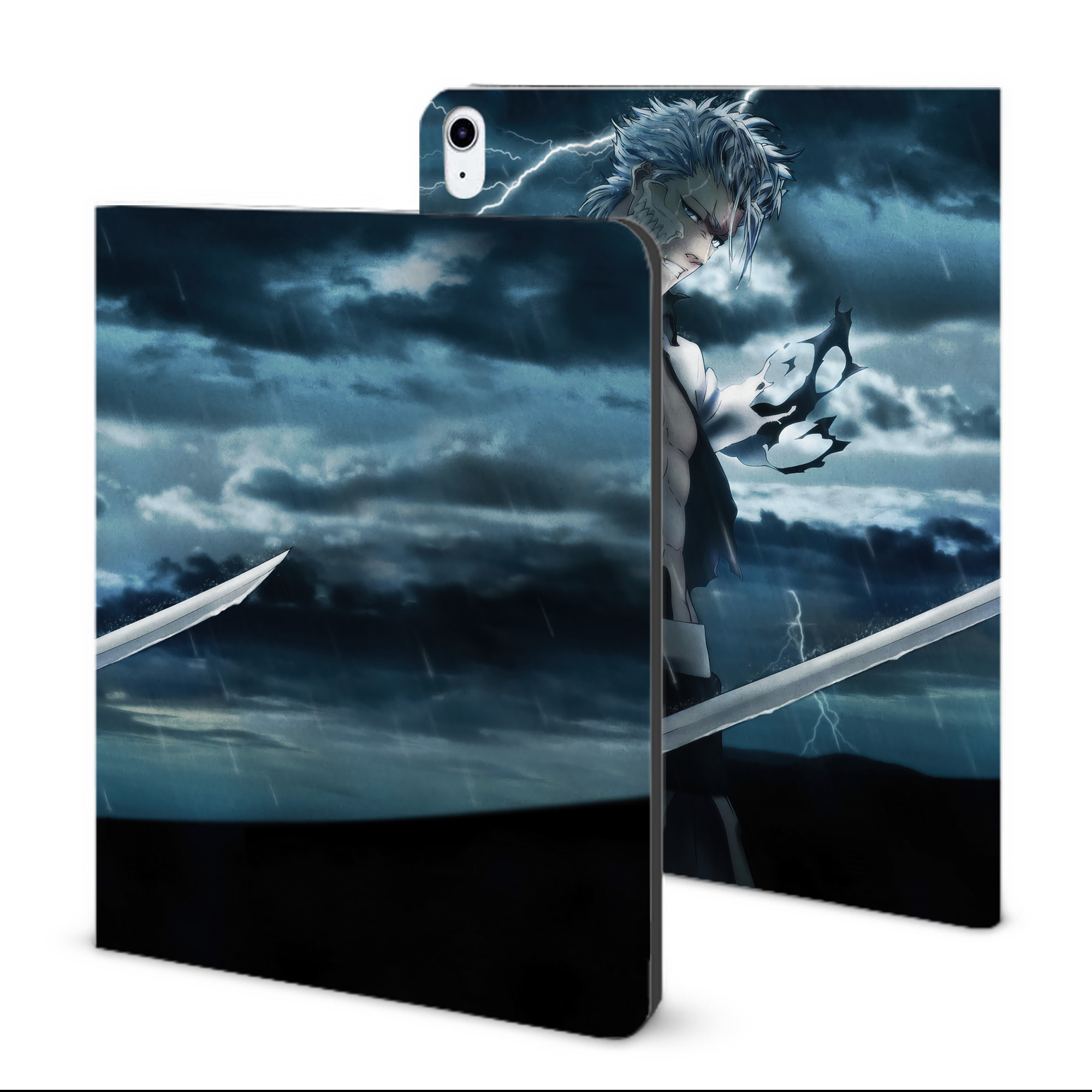 （画像用） ブリーチ BLEACH IPad ケース ブック型 PUレザー TPU 耐衝撃 軽量 薄型 ペン収納なし 全面保護 IPad 各モデル対応